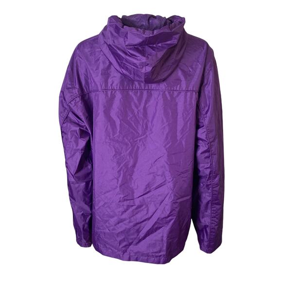 Vintage Newport Rhode Island Windbreaker Jacket Womens XL Purple Embroidered - Picture 2 of 10